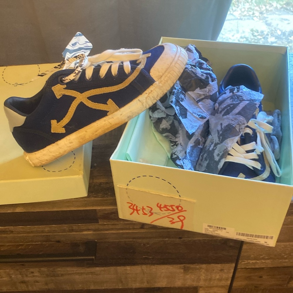 Off white sneakers